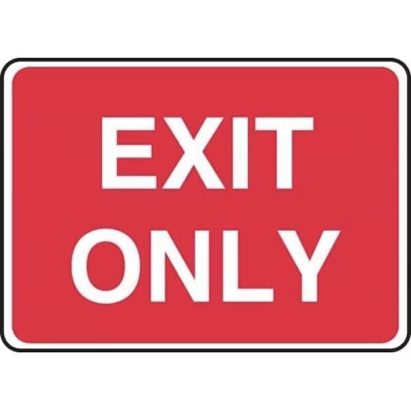 Accuform Exit Sign, Aluminum, 14 in W, 10 in H MADC543VA - main